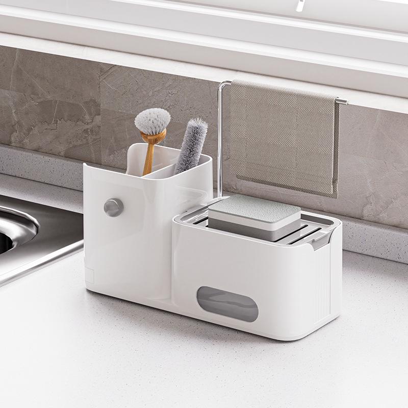 Multi-purpose Manual Soap Dispenser for Kitchen & Bathroom