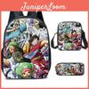 Conjunto de Mochilas One Piece Para Crianças Com Tecido Oxford Respirável E Design de Personagem de Desenho Animado Para Uso Escolar