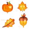 Thanksgiving Balloon Set, Thanksgiving Party Turkey Aluminum Film Balloon, Pumpkin Maple Leaf Pine Cones Balloon Styling Cloth
