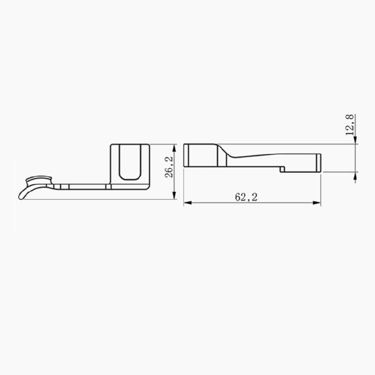 Metal Thumb Rest Secure Hand Grip For Q2 Camera Improves Handling Without Affecting Controls