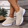 Fashion New Spring Summer Women's Vulcanize Shoes Mesh Breathable Soft Bottom Large Size Slip On Sneakers Casual Solid Weave Sport Tenis