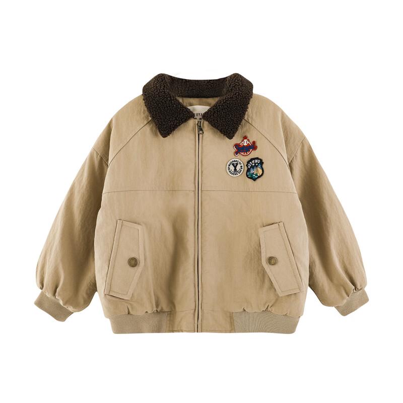 Yoyoyo Boy's Retro Padded Baseball Jacket