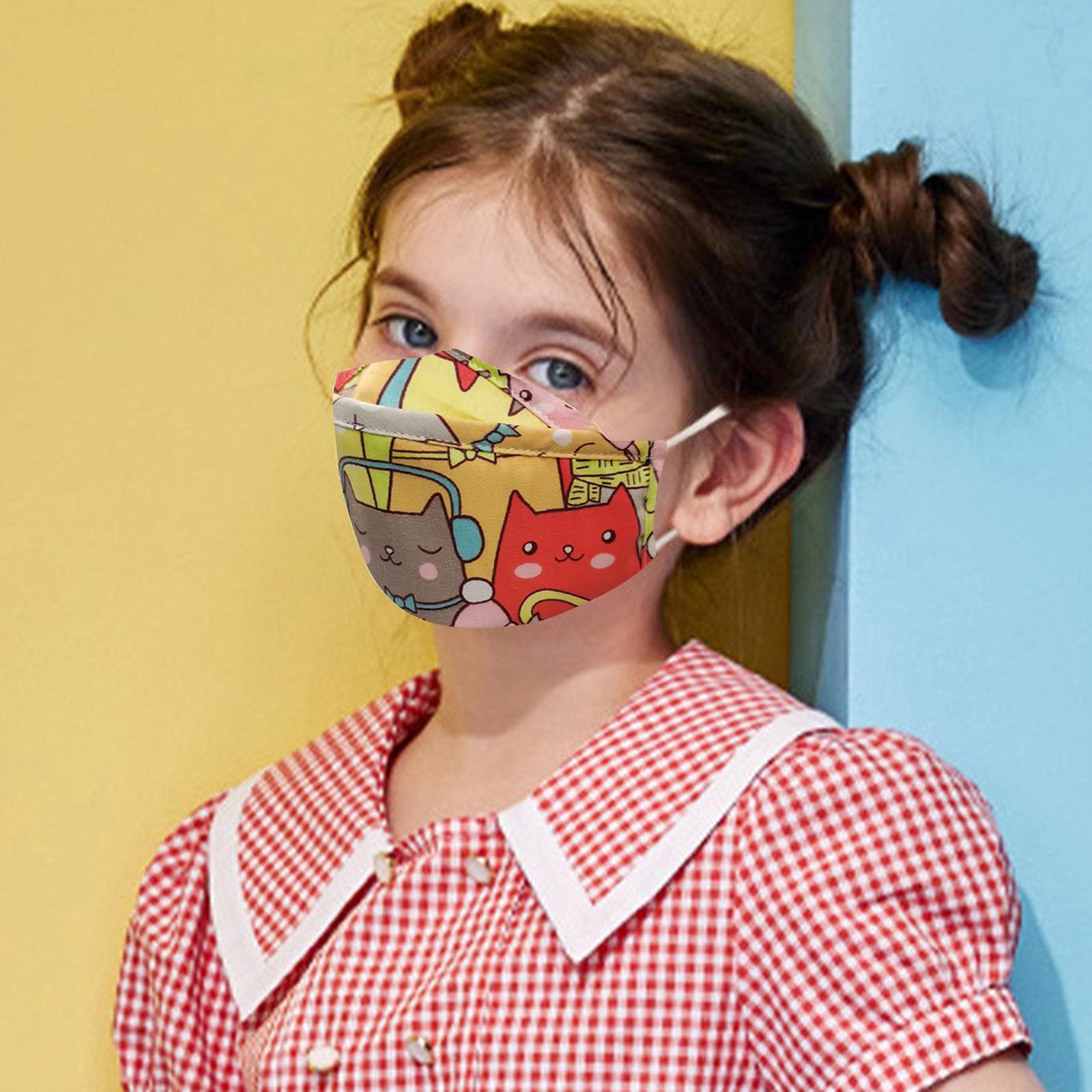 

Детская хлопковая маска для лица многоразовая теплая ветрозащитная типа рыбка