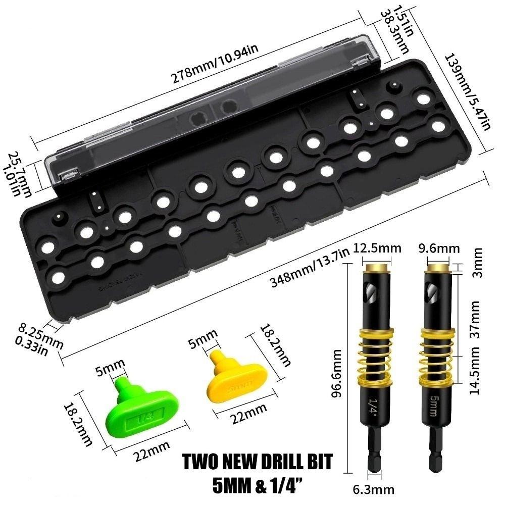 Positioning Woodworking Drilling Locator Hardware Drill Hole Jig  Hexagon Twist Bit