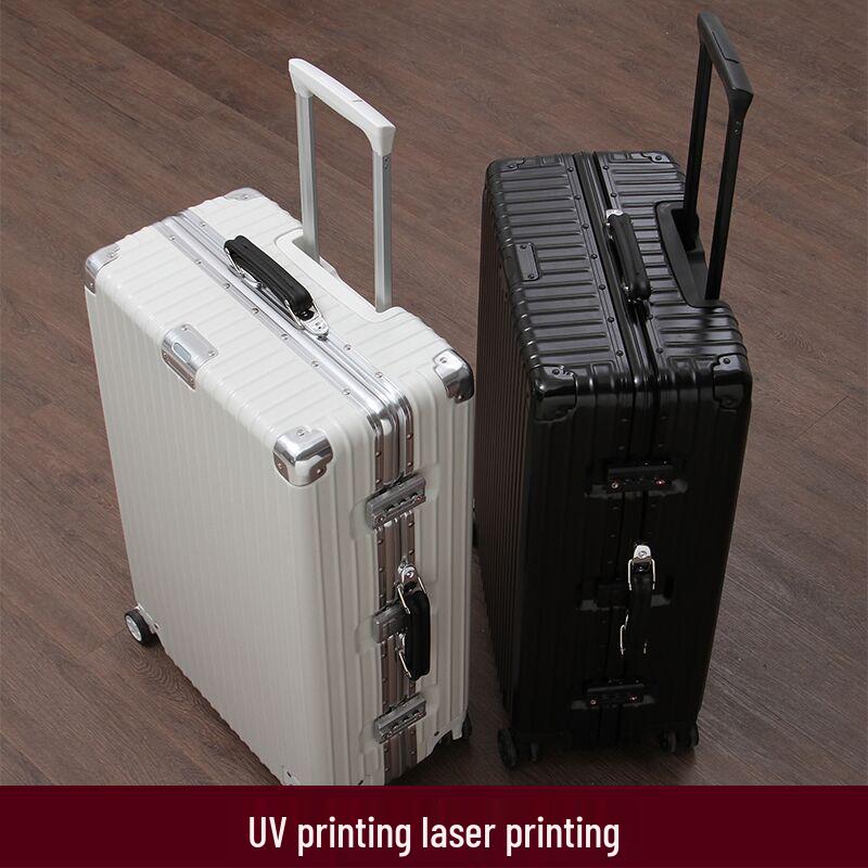 Retro Aluminum Frame Trolley Suitcase with Universal Wheels - Available in 20", 24", 26", 28" for Men and Women