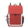 Schoolbag Casual backpack College student simple contrasting color schoolbag Large capacity travel bag Versatile commuter backpack Women