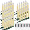 10-30 Pack LED Flameless Flickering Candle Taper Clip-On Candles Family Party Holiday Home Christmas Tree Decor Warm White Light