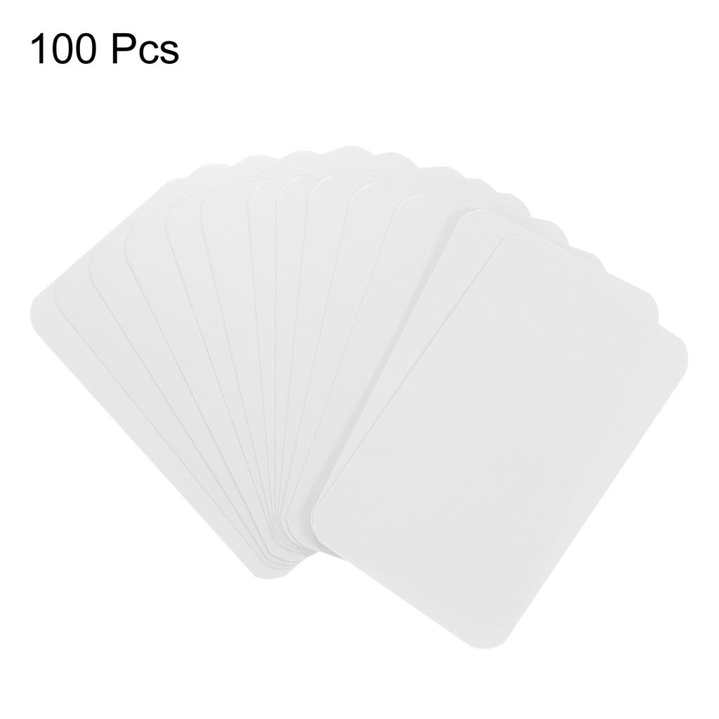 100Pcs 90x54x0.3mm Kraft Paper Card Blank Business Card Message Note Thank You Card Writing Card Label Bookmark Learning Card