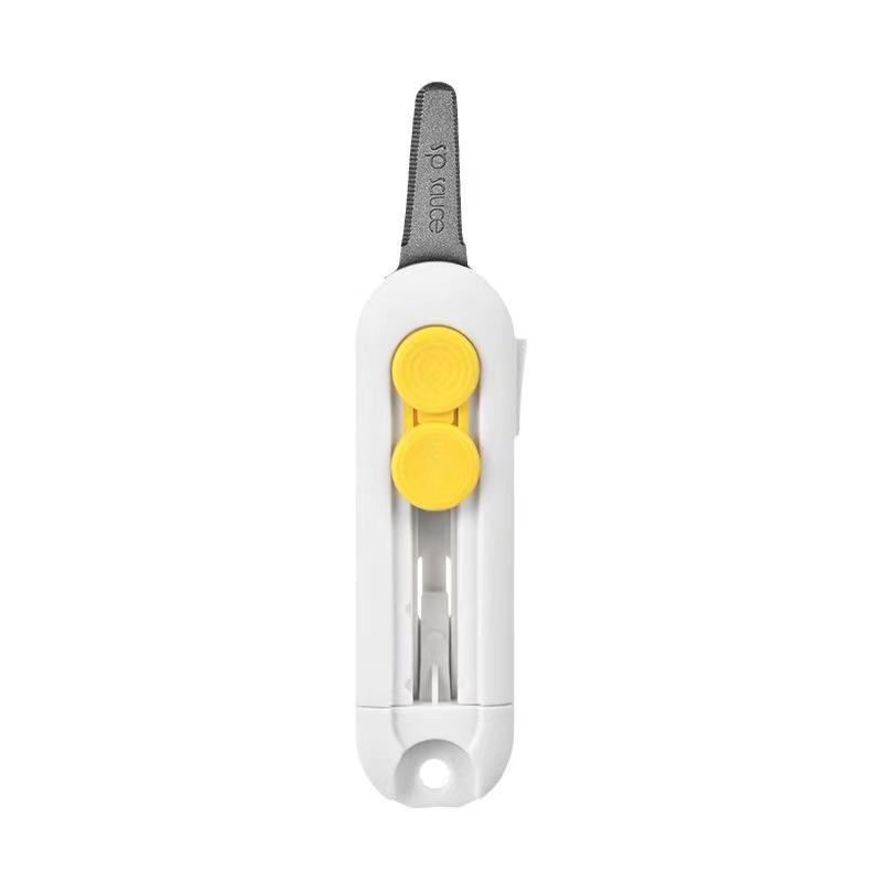 Tragbares magnetisches Cuttermesser - Schnittfest, automatische Rückstellung, verdickter Kunststoff für sicheres Auspacken
