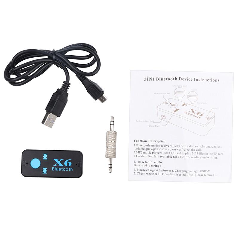 Universal Kabelloser Bluetooth 3,5 mm AUX Audio Stereo Musik Heim Auto Empfänger Adap