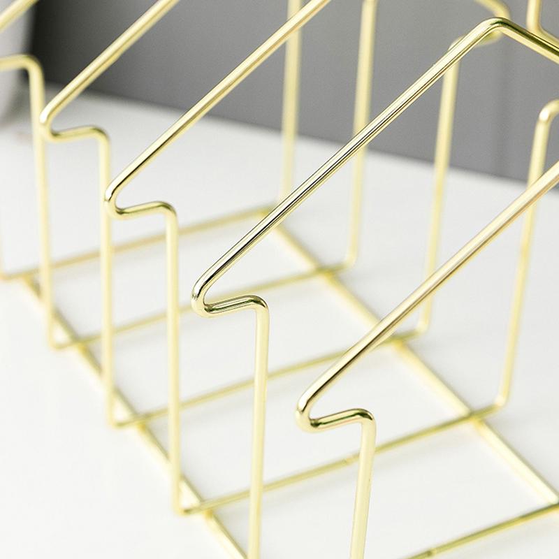 Metal Holder Multifunction Stainless Steel Mobile,Photos,Books,Magazines Storage Display Stands Office Desk Decoration