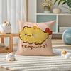Cute Cartoon Animal Companion Patterns Pillow Case Double-Sided Plush Sofa Cushion Covers Organic Breathable Invisible Zipper