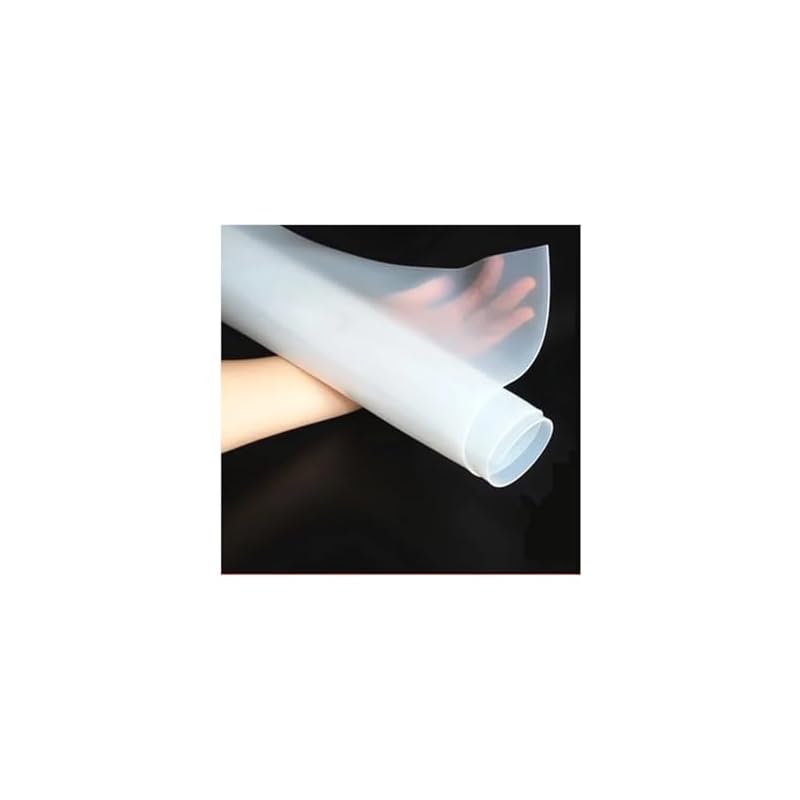 1 Piece Transparent Silicone Film 0.1mm / 0.2mm / 0.3mm / 0.5mm / 0.8mm Silicone Rubber Sheet 500mm Wide 500mm Long (Size: 500X500x0.5mm)
