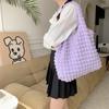 Women Fashion Quilted Shoulder Bag Space Cotton Large Capacity Handbag and Purse For Female Travel Shopping Tote Hobos Bags MIT