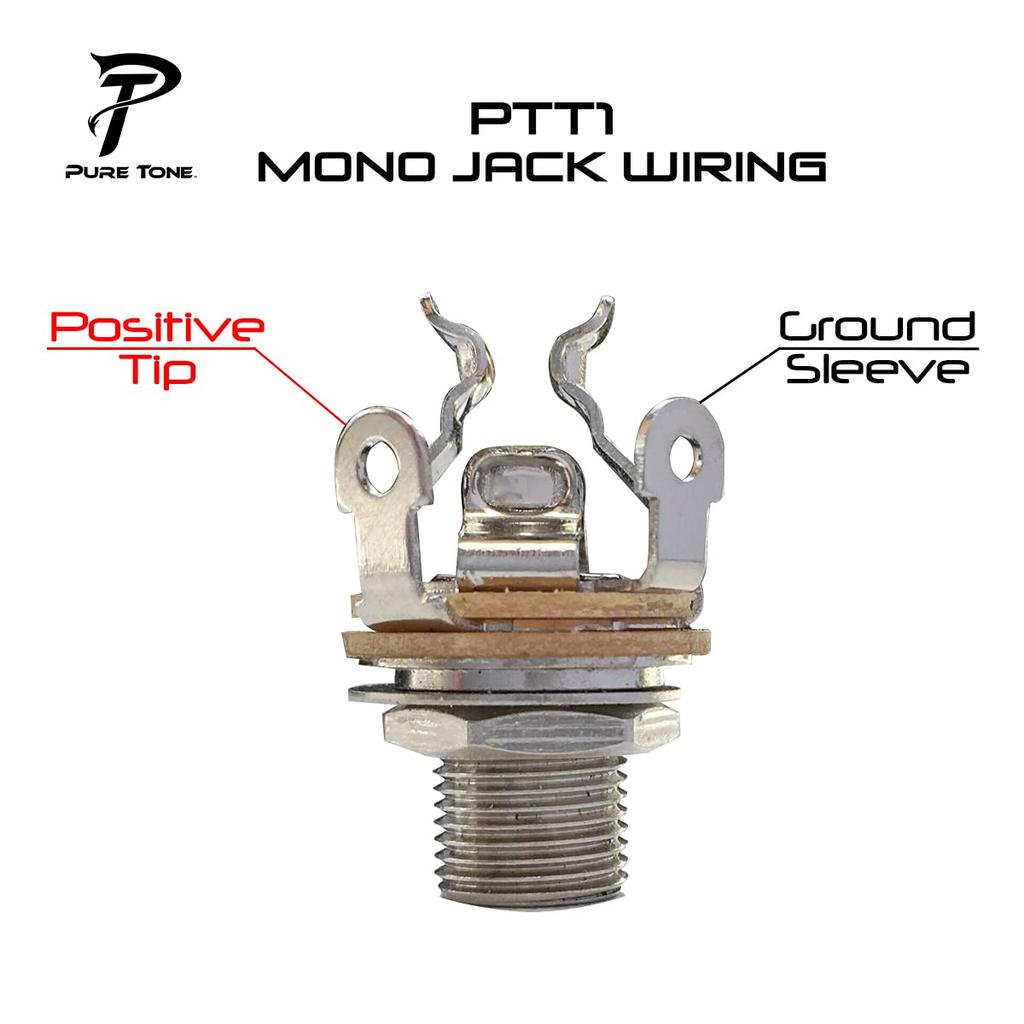 PURE TONE Open Jack Inch Size Mono Gold PTT1G