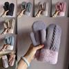 Unisex Alpaca Wool Knit Winter Gloves With Fleece Lining For Commuting And Outdoor Activities