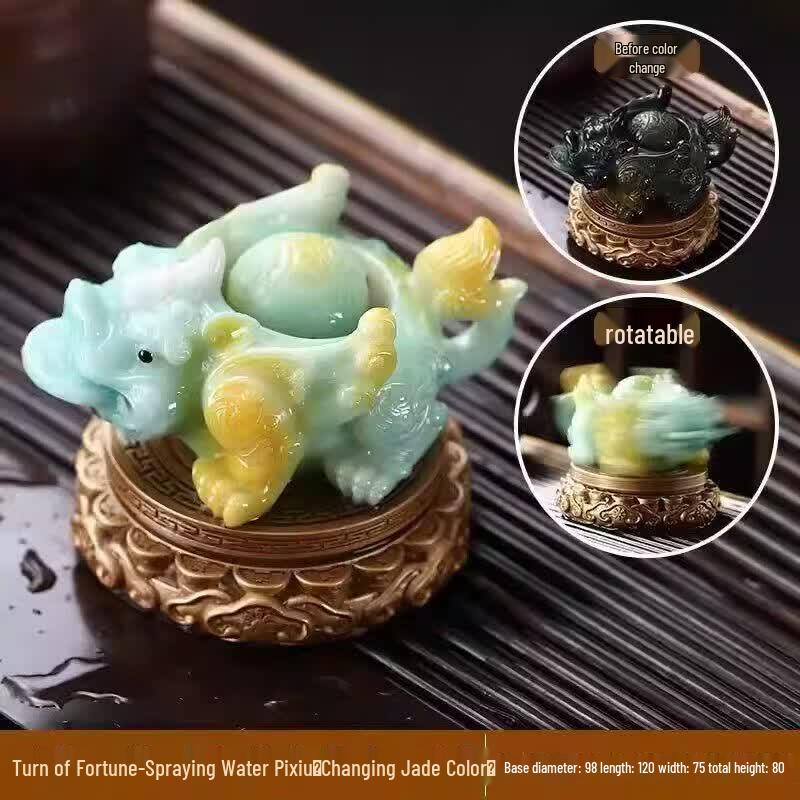 Color-Changing Golden Toad Tea Pet