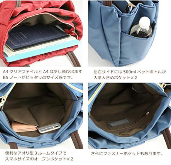 Pragma Neat Nylon-Tote-Tasche mit Falten, Leicht, Multifunktionale Tote-Tasche (blau)