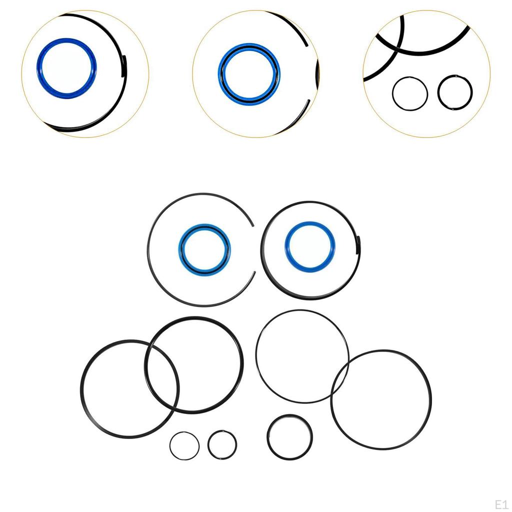 Cylinder Rebuild Seal Kit for 4" Bore x 1.75" Rod Spare Parts Replacement Practical Rubber