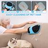 2Pcs Pet Hair Removal Gloves Electrostatic Double Sided Carpet Hair Removal Tool Deshedding Brush Glove Pet Supplies for Dog Cat