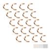 20 Set Metallspännen för Väska Båge U-form Ring Spänne Anslutning med Skruvar för Läder Cr