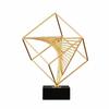 Wireframe Cube Ornament Decorative Shelf Decor Industrial for Office, Study