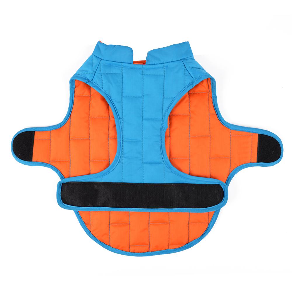 Warm Winter Dog Jacket Reversible Waterproof Dog Coat for Cold Weather Water-Resistant Pet Vest with Reflective Trim Dog Clothes
