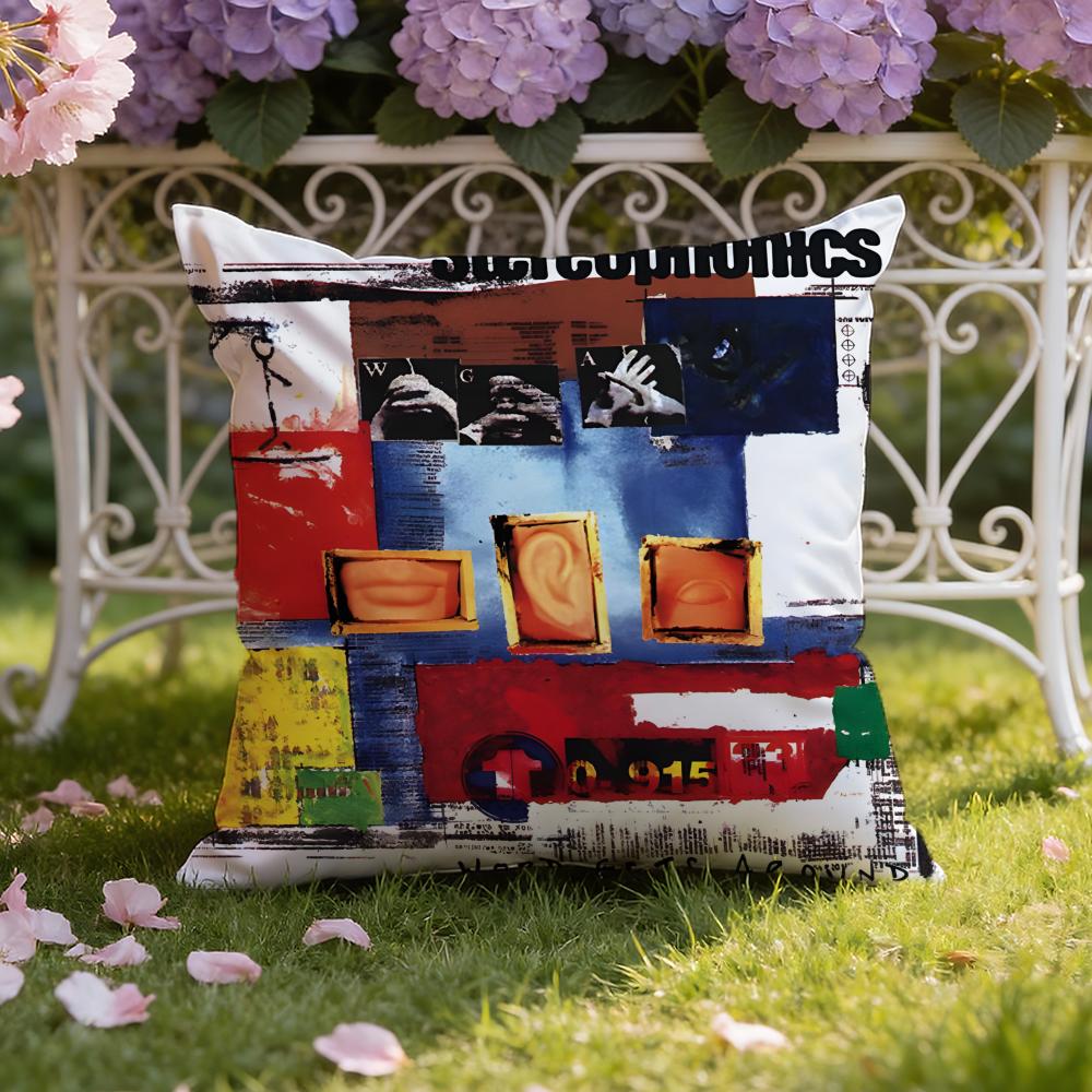 S-Stereophonics Band Cushion Cover Home & Car Dual-Scene Pillow Cover: Reversible for Premium Comfort