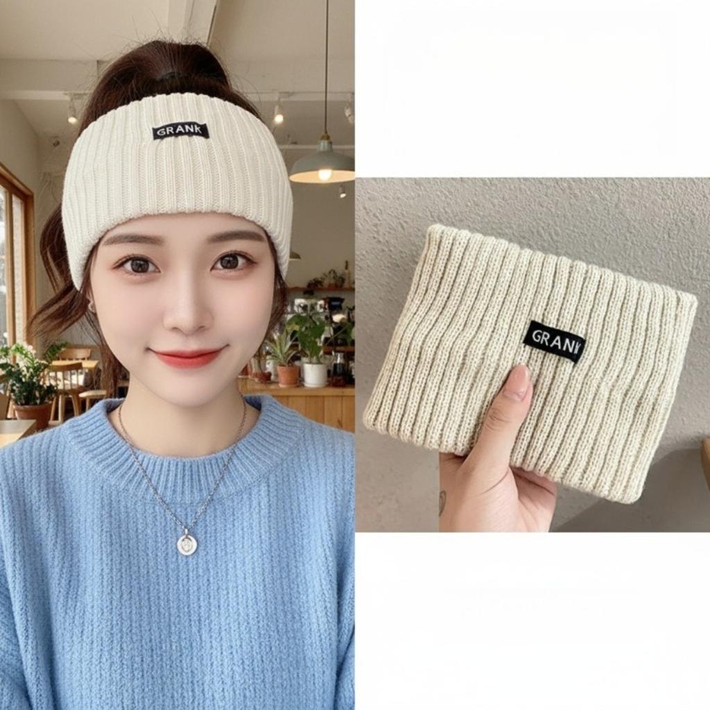 Sports Headband, Wide Edge, Face Wash Headband, External Wear, Solid Color, Pullover, Knitted Headband