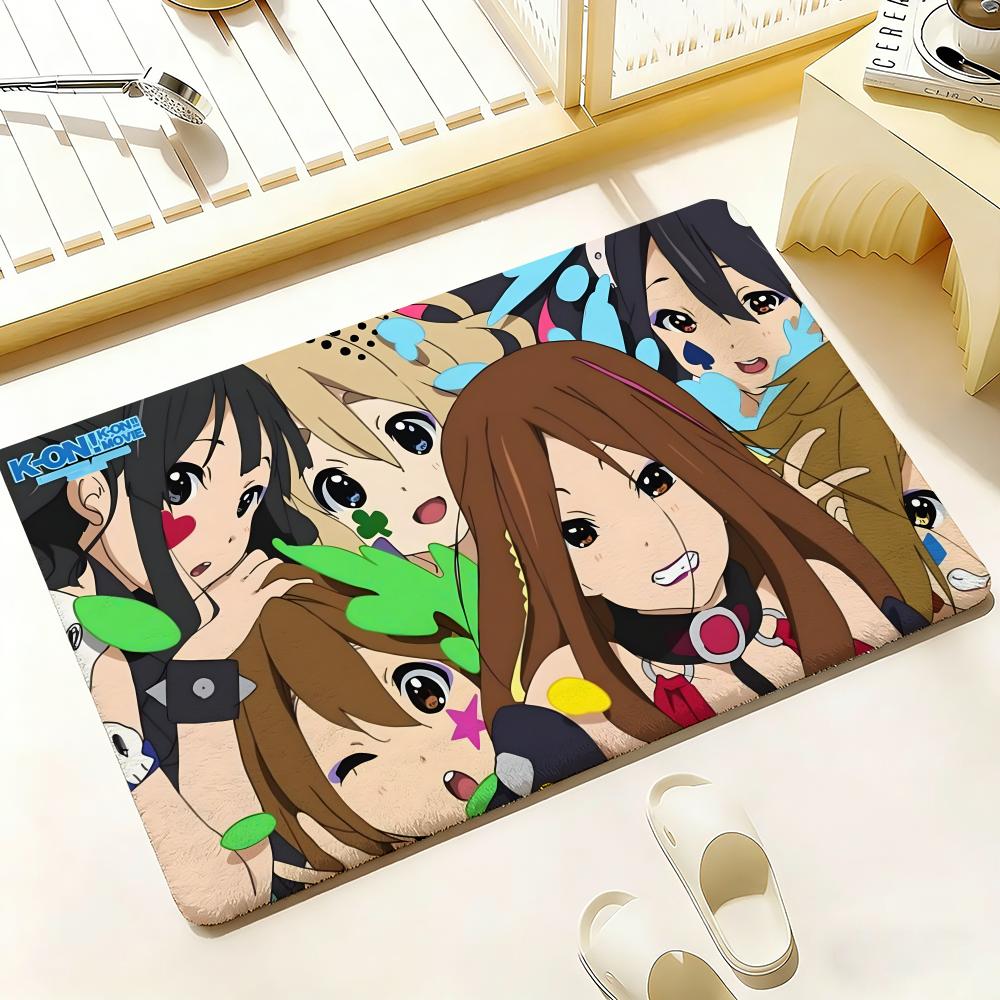 Anime K-K-On Floor Mat Bedroom Living Room Flannel Door Mat Non-Slip Home Decor