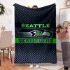 Seahawks Team Spirit Blanket Outdoor Flannel Blanket for Camping, Hiking, Garden Parties, Picnic Essentials,gift for Family and Friends