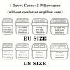 3-Piece Set Of Golden Butterfly Printed Down Duvet Covers (1 Down Duvet Cover+2 Pillowcases No Core) Soft Bedding Set