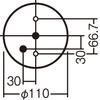 Panasonic Down Ceiling Light LGB51653LE1 Direct Mount 60 Type White
