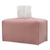 Tissue Box Cover Square Decorative PU Leather Holder Modern Tissue Case Facial Paper Organizer Dispenser For Bathroom Countertop
