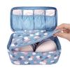 Portable Pattern Travel Underwear Bra Storage Box Storage Bag