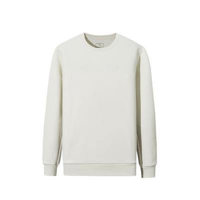 Anta Fashion Casual Solid Color Simple Comfortable Versatile Crew Neck Pullover Sweatshirt Men Sweatshirt 152547713N-1