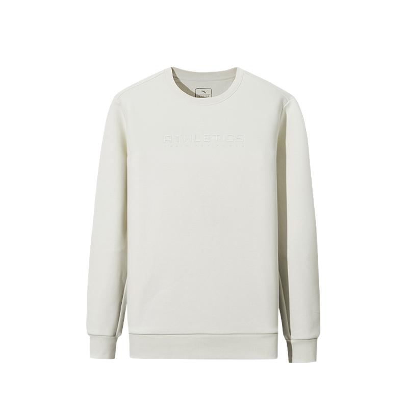 

Anta Fashion Casual Solid Color Simple Comfortable Versatile Crew Neck Pullover Sweatshirt Men sweatshirt 152547713N-1 4XL
