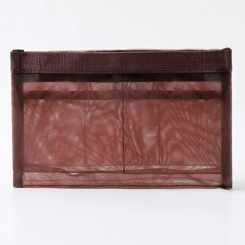 

Women Cosmetic Bag Clear Visible Nylon Mesh Storage Bag Large Capacity Liner Bag Mesh Makeup Pouch Travel Toiletries Organizer Small