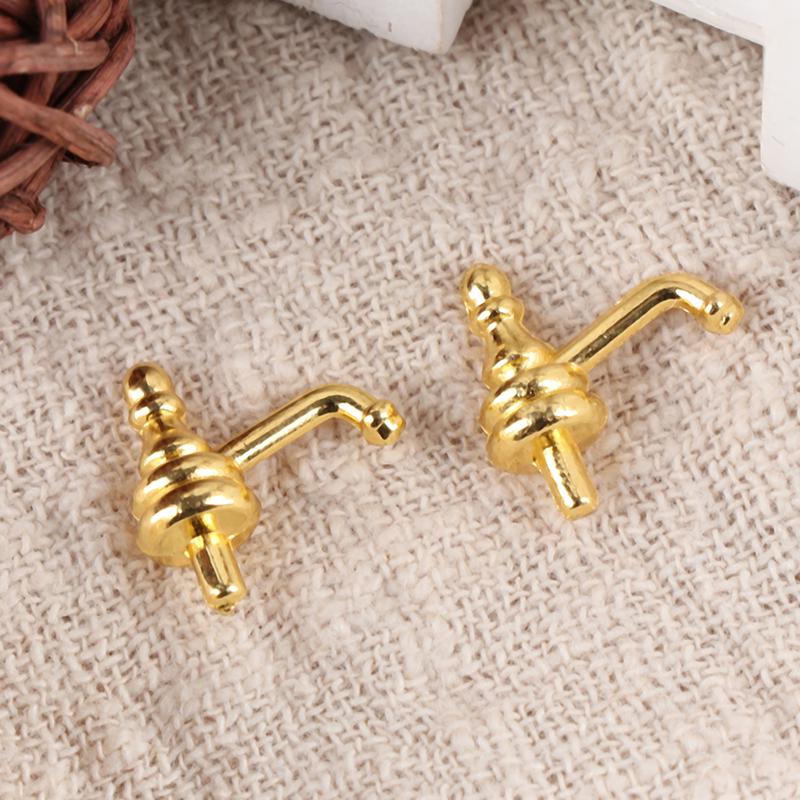 2 Stück 1:12 Puppenhaus Mini Legierung Wasserhahn Simulation Wasserhahn Modell Spielzeug