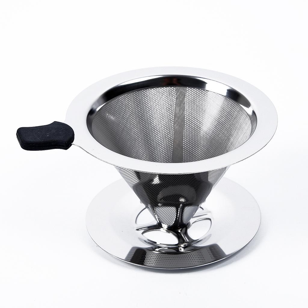 Buy Coffee Filter Funnel Drip Pour Over Tea Coffee Dripper Stainless Mesh Strainer at affordable