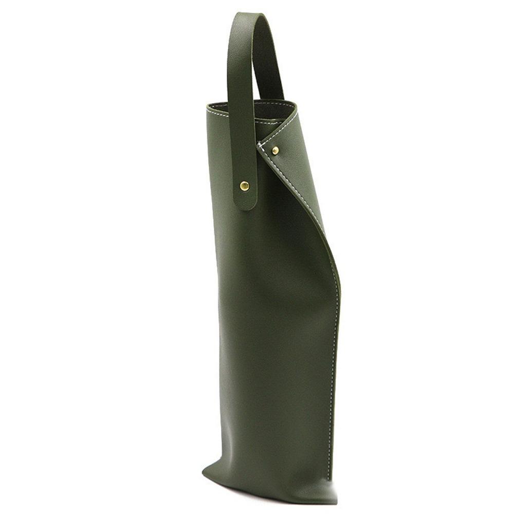 Luxury Reusable Wine Packaging Bag Protective Design Faux Leather Wine Tote Carrier with Handle Champagne Bag Bridal Shower