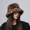 Korean Style Women Plush Bucket Hat Windproof Fluffy Fisherman Caps  Autumn and Winter