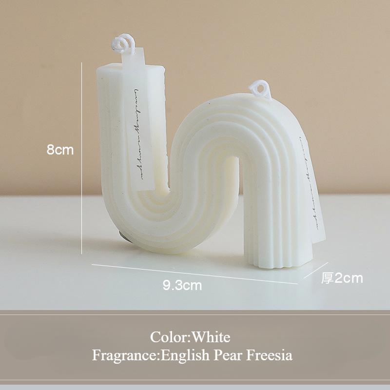 Geometric Creative Gift Fragrant Candle Romantic Valentine's Day Wax Home Decor Room Decor Aesthetic Aromatic Proposal Candles