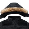 Men's Warm Winter Overcoat - Thick Warm Cotton Jacket, Fur Collar Hooded Parka & Down Jackets Outerwear