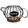 Sturdy Coffee Organizers Basket In Elegant Designs Featuring Dustproof Lid Portable Accessory for Home or Office Use