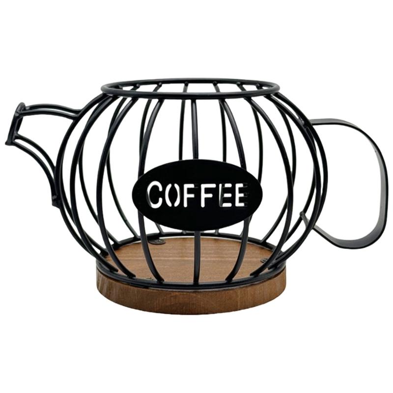 Многоцелевая Прочная Элегантная Корзина для Хранения Кофе с Крышкой для Поддержания Вашего Кофейного Инвентаря в Порядке и Легкой Доступности чёрный 1340₽