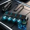 7 In 1 Safe Car Fast Charger Adapter 4 Cigarette Lighter Dual USB PD 12-24V Overheat Protection for Vehicle Use