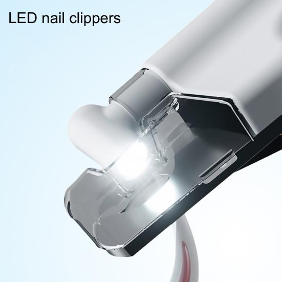 LED Işıklı Evcil Hayvan Tırnak Makası Şarj Edilebilir Kedi Tırnağı Düzeltici Paslanmaz Çelik Bıçak Tutuculu Tırnak Makası Köpekler Kediler Bakımı İçin Tırnak Dosyası