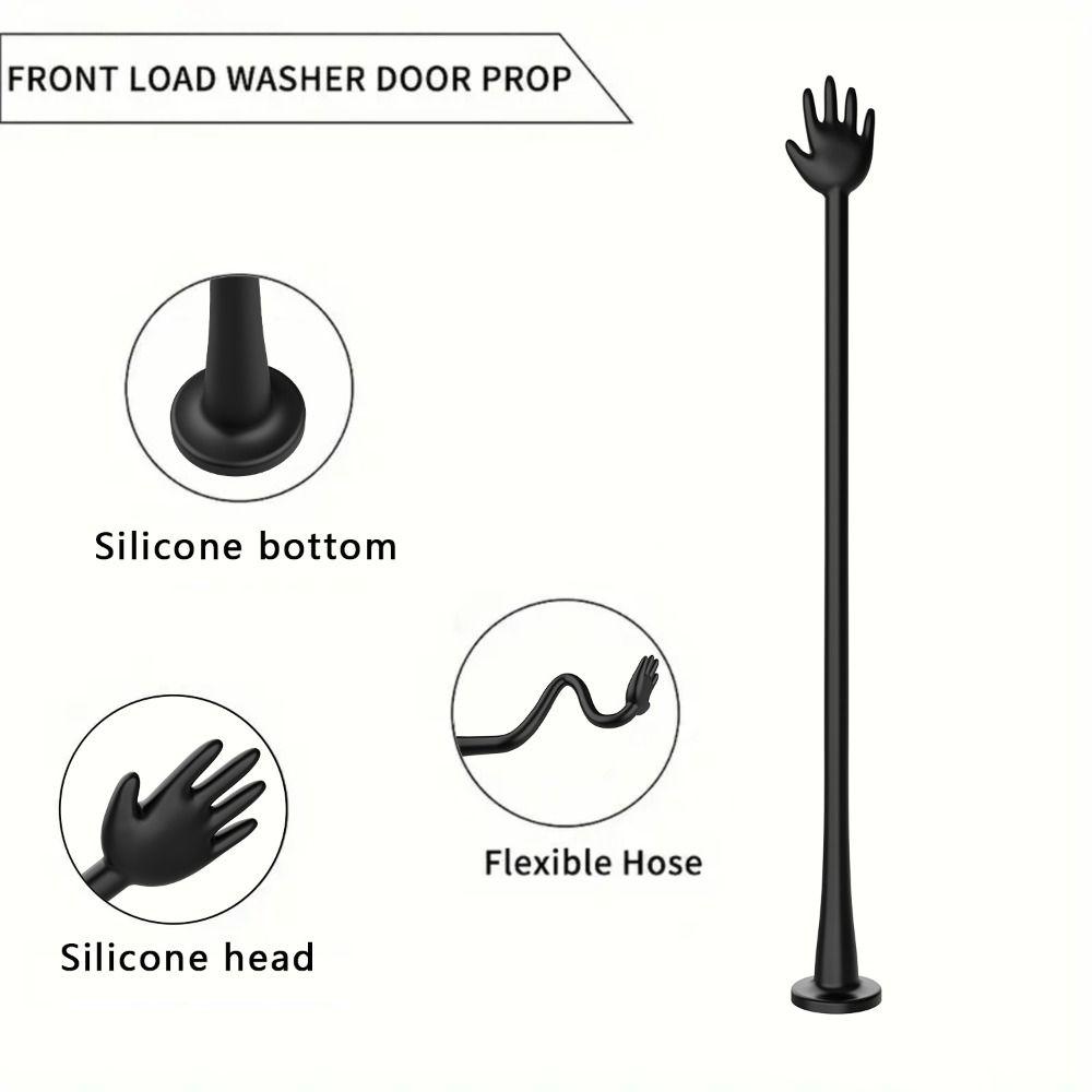 Self-adhesive Door Stop Support Bracket Bendable Washing Machine Door Stopper  Fresh & Odor Control