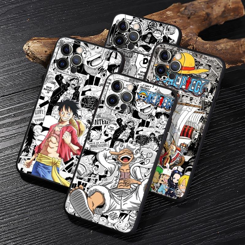 Comics One Pieces Anime Funda For iphone 17 Case For iPhone 16 15 11 12 13 Mini 17 Pro Max 16 Plus 17E 16E Air Case Soft Cover